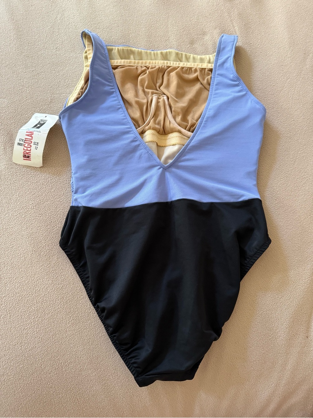 Miraclesuit Size 12 One Piece Swimsuit Tummy Control Colorblock DEFECT - Picture 5 of 16